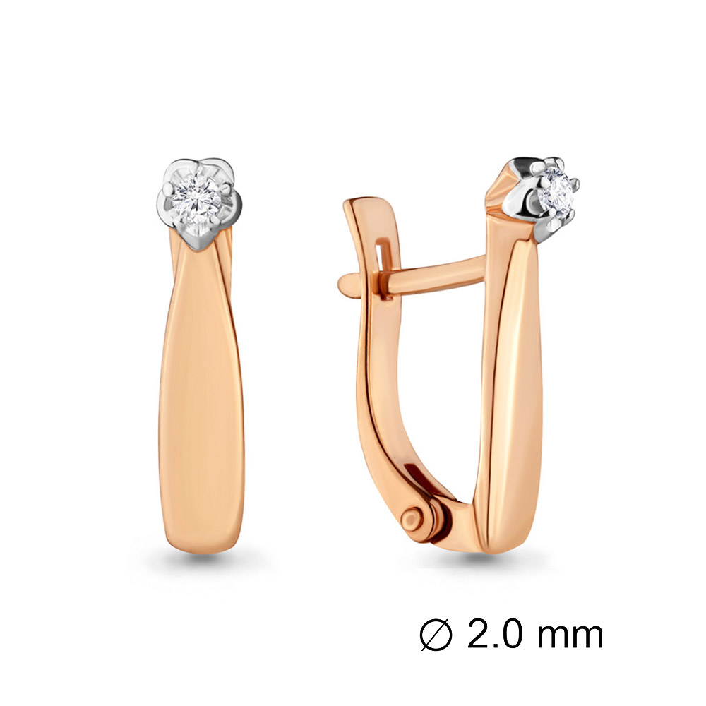 941718к Серьги из Золота с бриллиантами