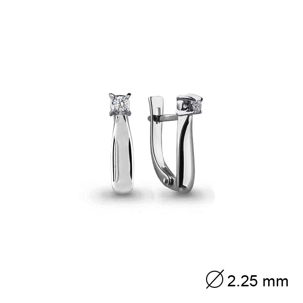 941727 Серьги из Золота с бриллиантами