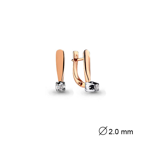 941732к Серьги из Золота с бриллиантами