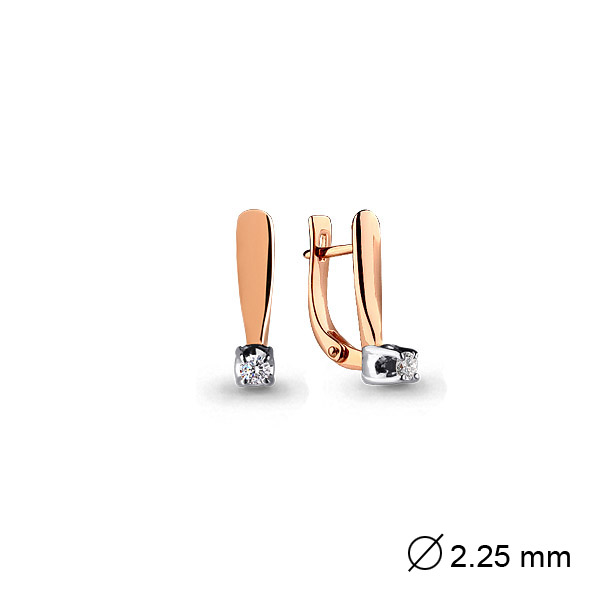 941733к Серьги из Золота с бриллиантами