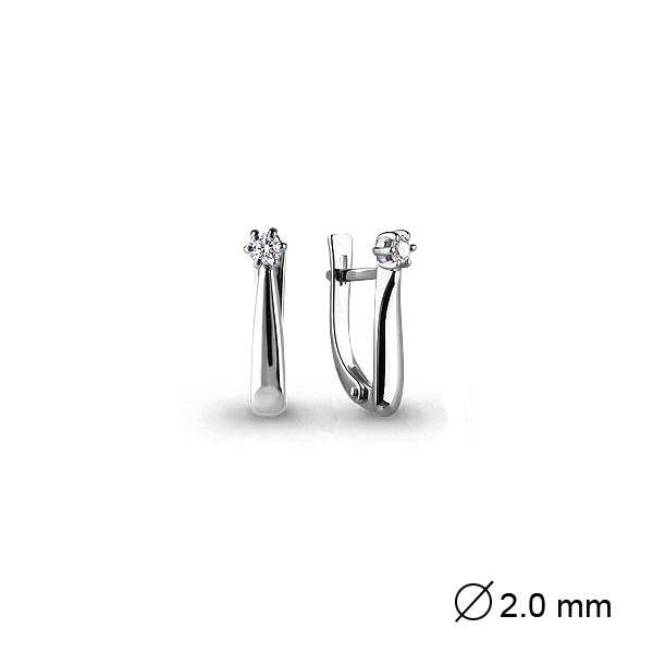 941734 Серьги из Золота с бриллиантами