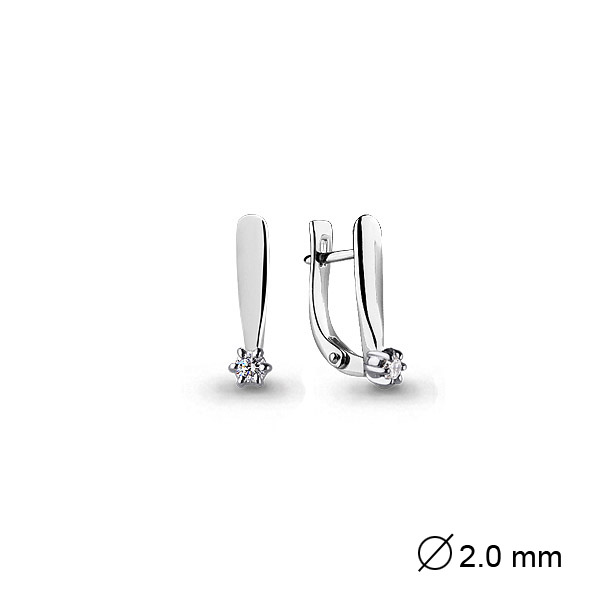 941736 Серьги из Золота с бриллиантами