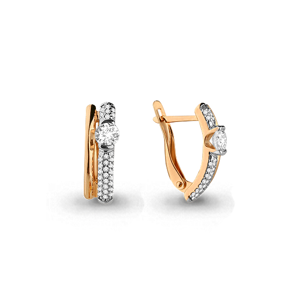 941775Ак Серьги из Золота с бриллиантами из коллекции "Предвкушение"