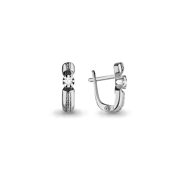 941832 Серьги из Золота с бриллиантами из коллекции "Elegance"