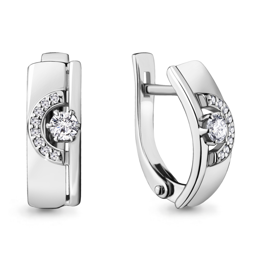 942079А Серьги из Золота               с бриллиантами