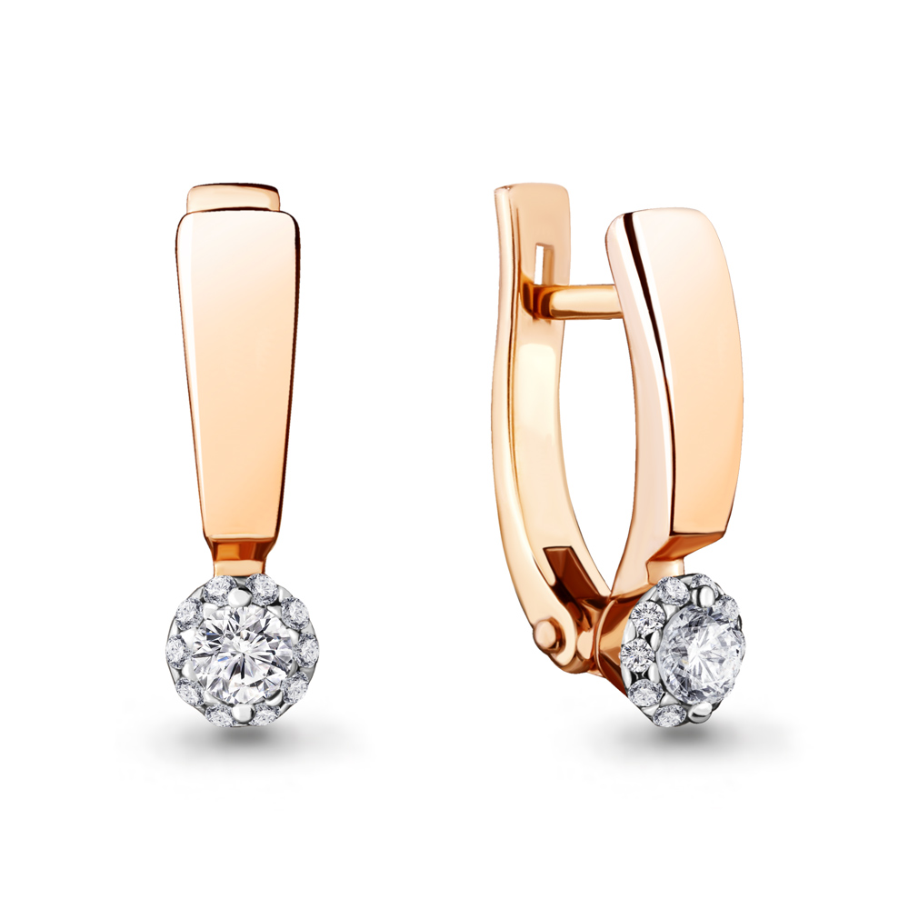 942449Ак Серьги из Золота с бриллиантами из коллекции "Elegance"