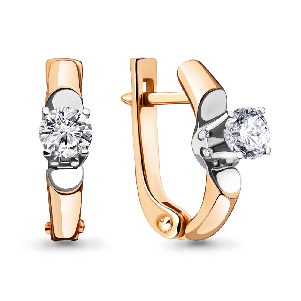 942451Ак Серьги из Золота с бриллиантами из коллекции "Elegance"