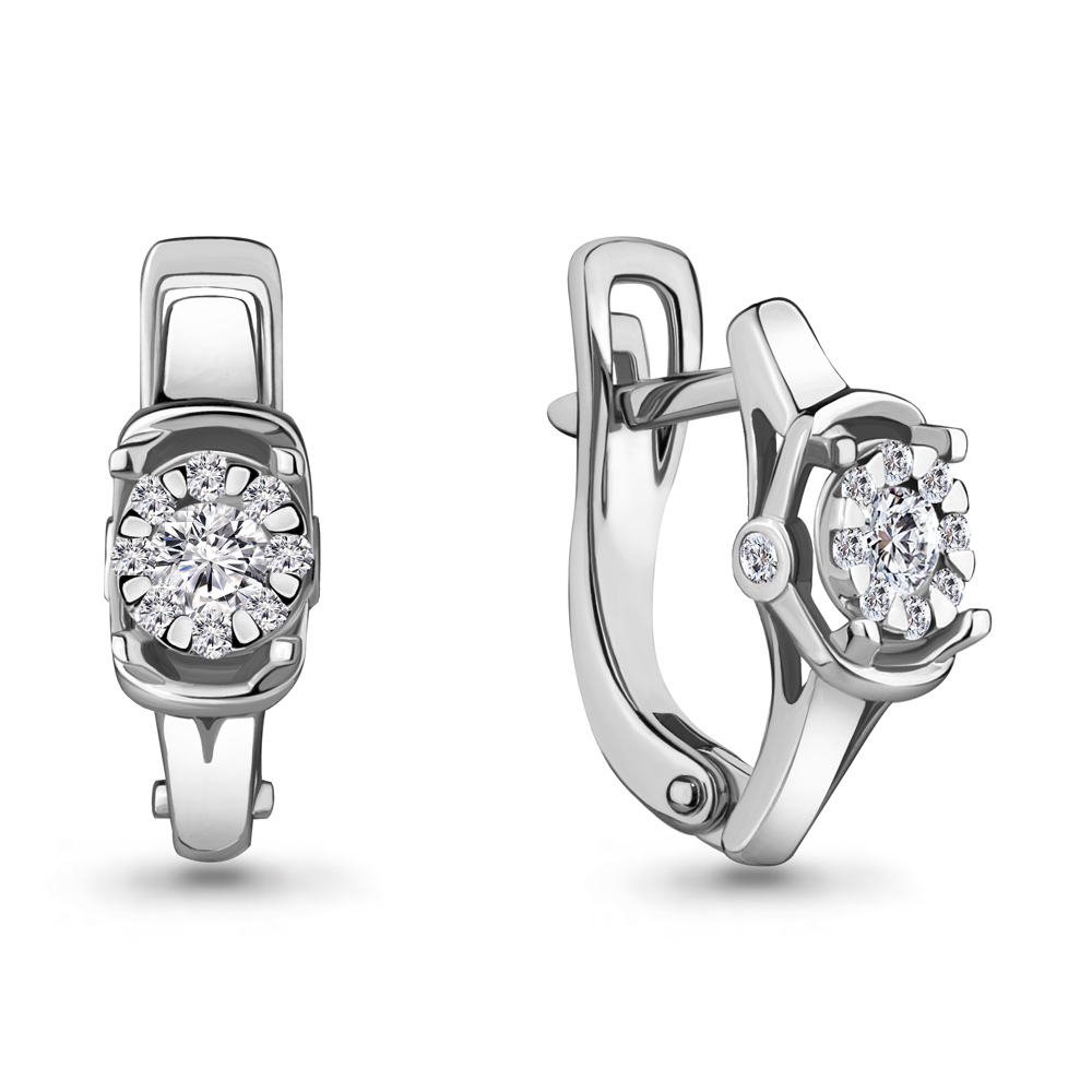 942459А Серьги из Золота с бриллиантами из коллекции "Merilyn"