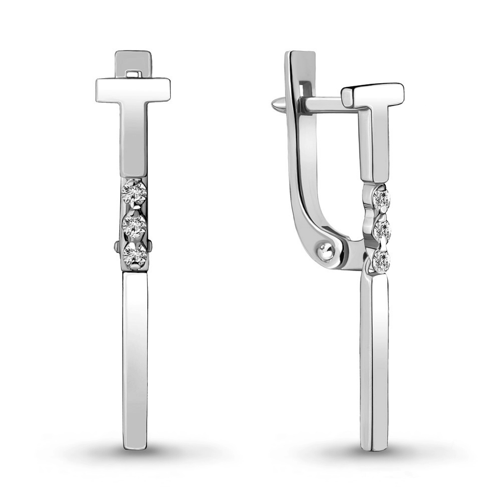 942482 Серьги из Золота с бриллиантами