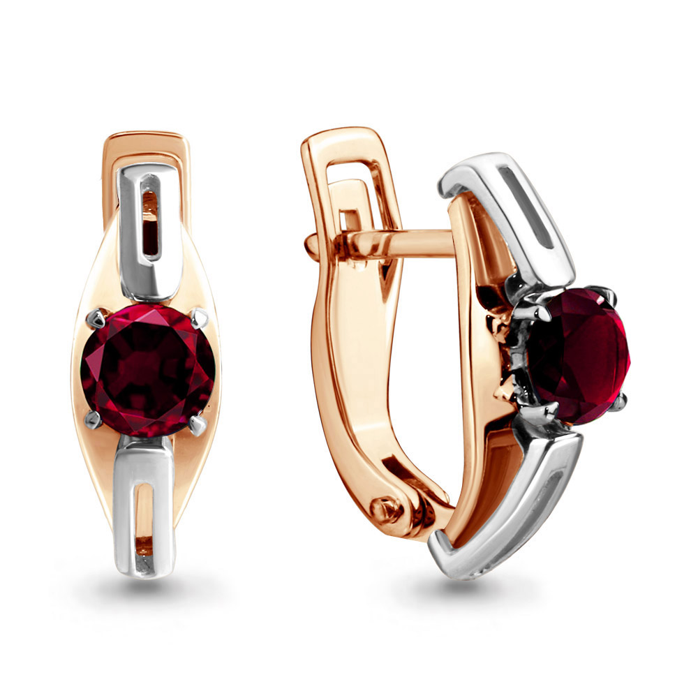 942520к Серьги из Золота с рубинами из коллекции "Альянс"