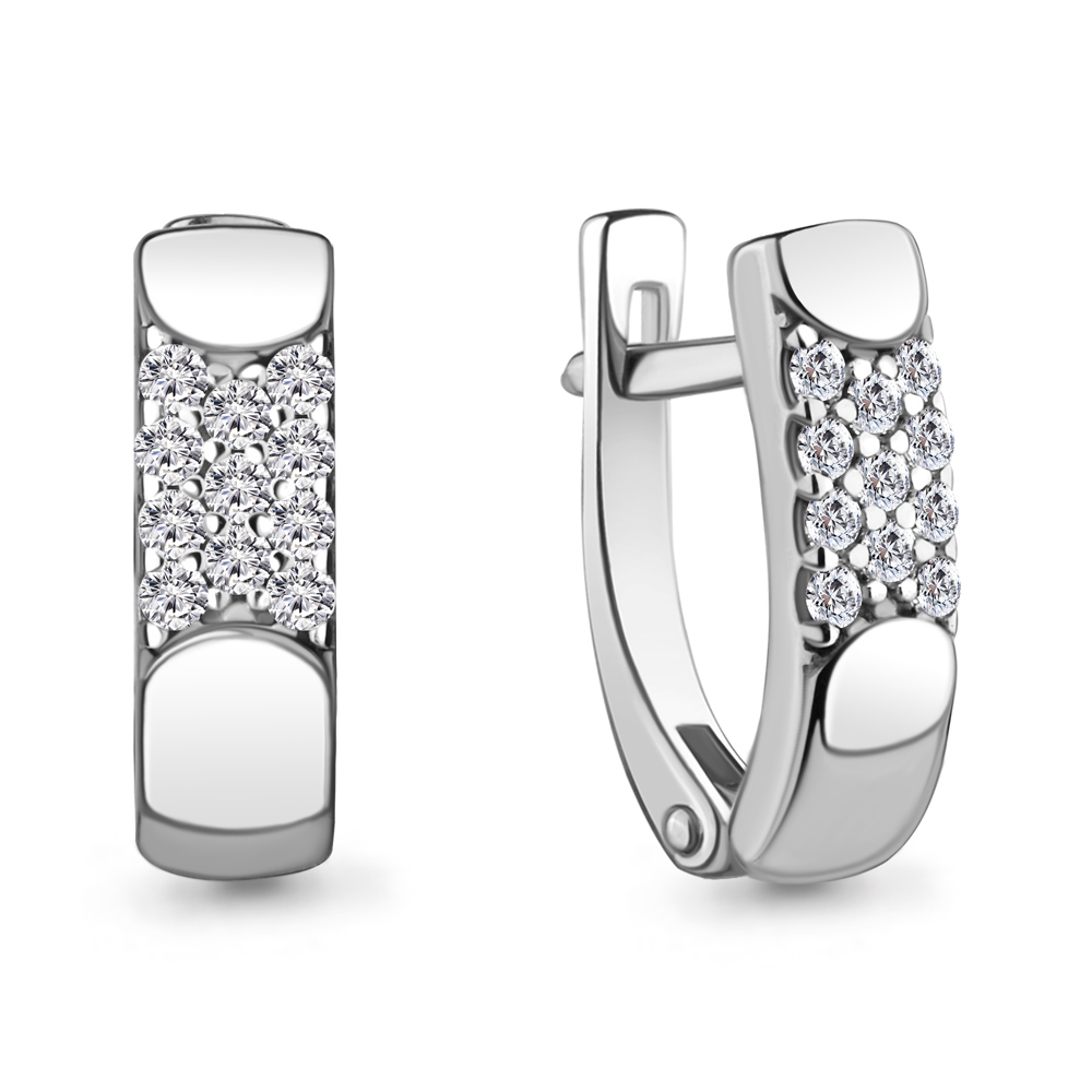 942807А Серьги из Золота с бриллиантами из коллекции "Дежавю"