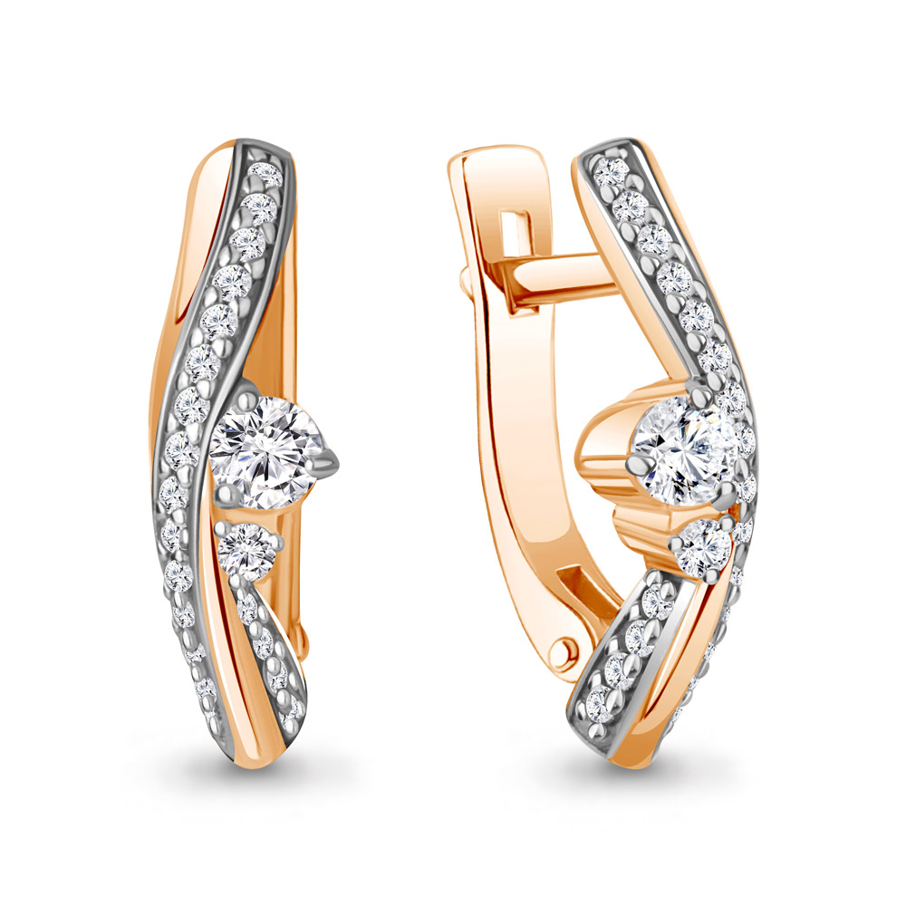 942894Ак Серьги из Золота с бриллиантами