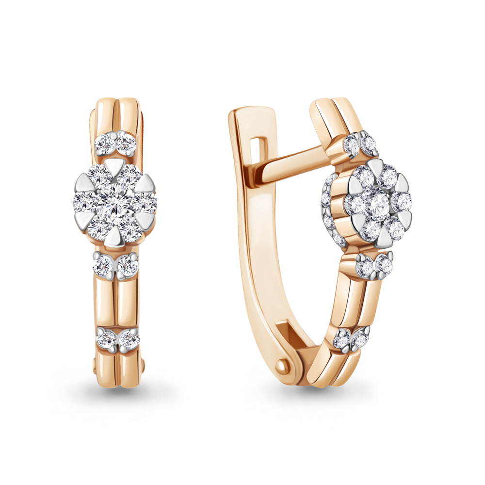 943016к Серьги из Золота с бриллиантами