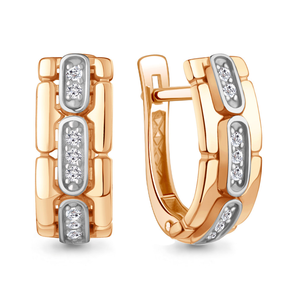 943107к Серьги из Золота с бриллиантами