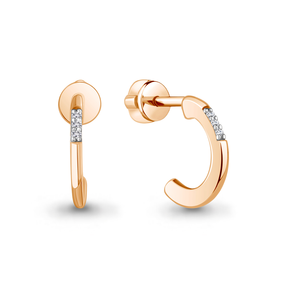 943162к Серьги из Золота с бриллиантами