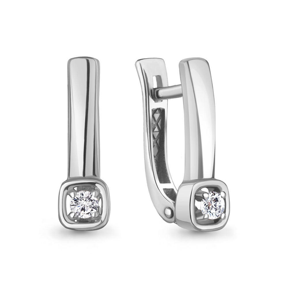 943180 Серьги из Золота с бриллиантами