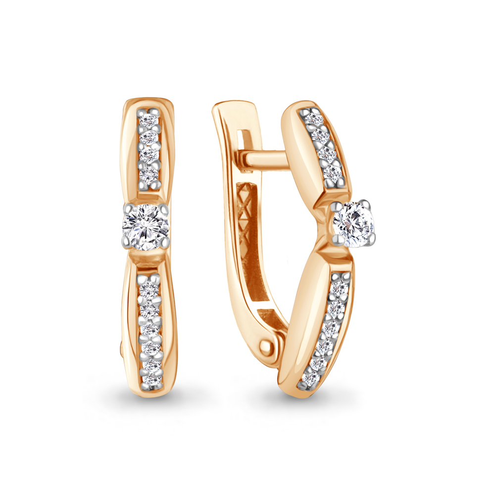 943190к Серьги из Золота с бриллиантами