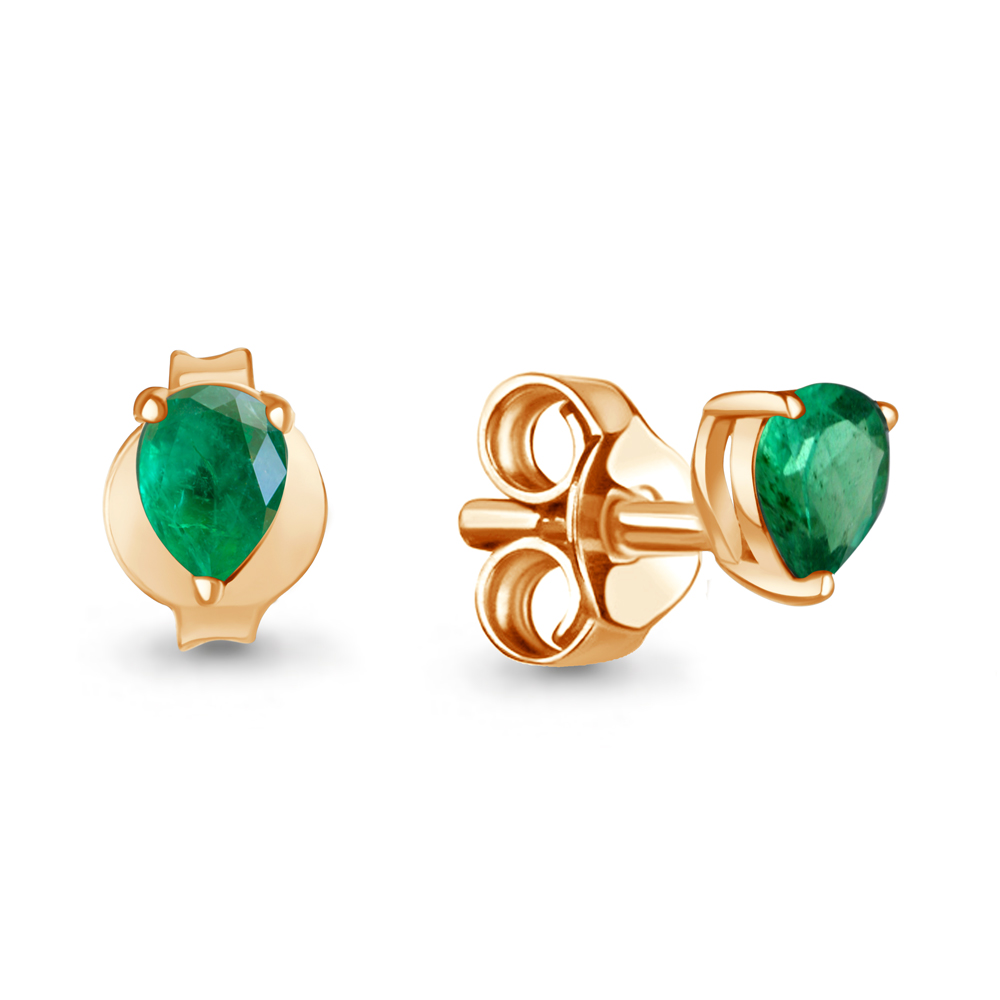 943219к Серьги из Золота с изумрудами