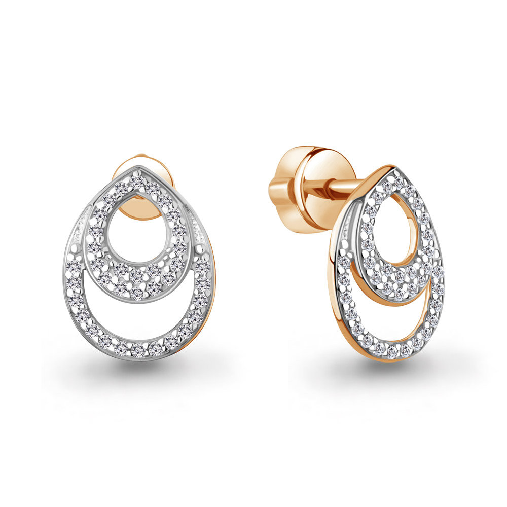 943276Ак Серьги из Золота с бриллиантами