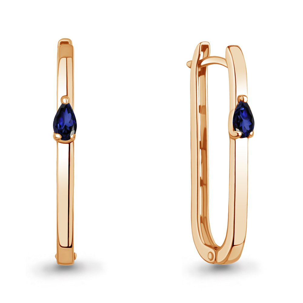 943339к Серьги из Золота с сапфирами