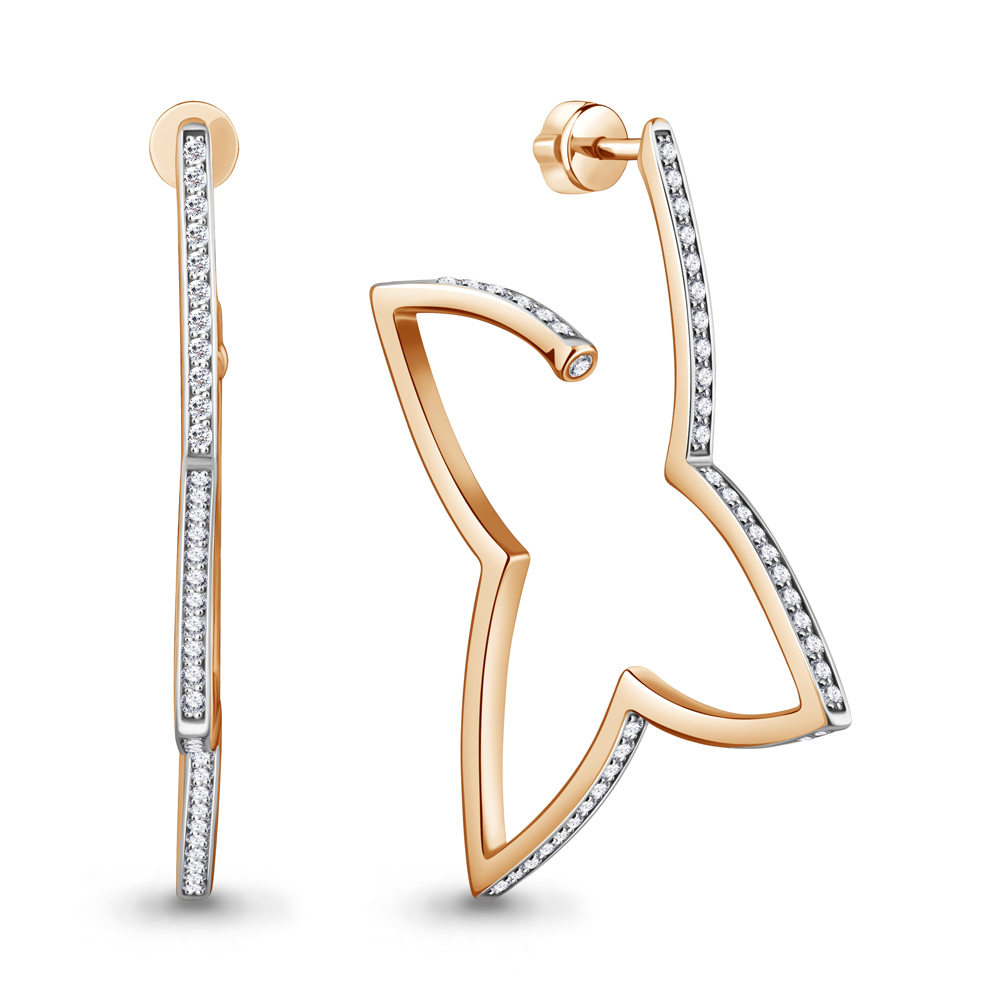 943342к Серьги из Золота с бриллиантами