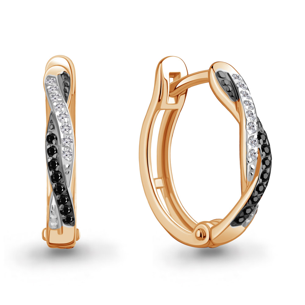 943383Ч Серьги из Золота с бриллиантами