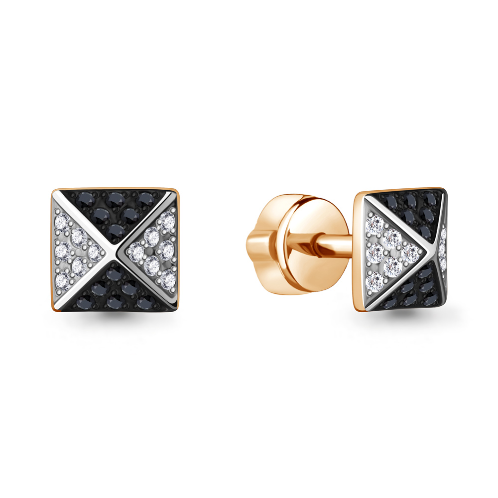 943404Ч Серьги из Золота с бриллиантами