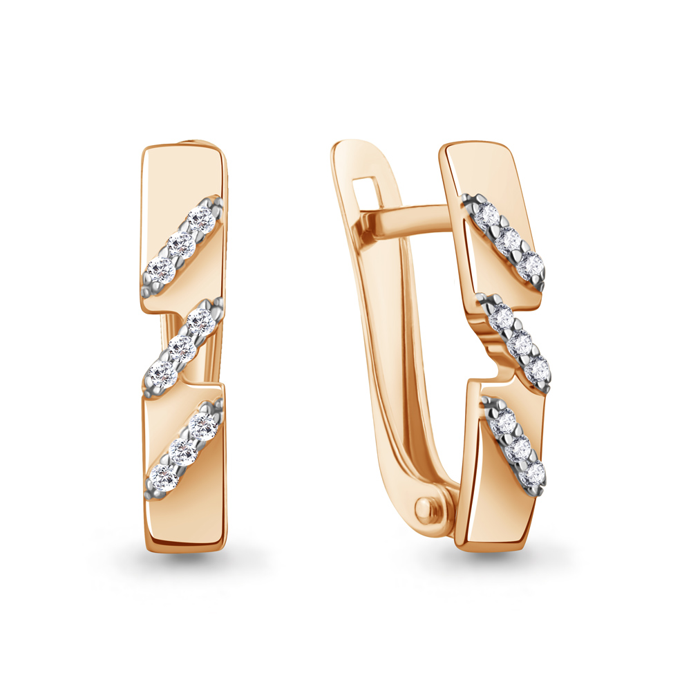 943412 Серьги из Золота с бриллиантами