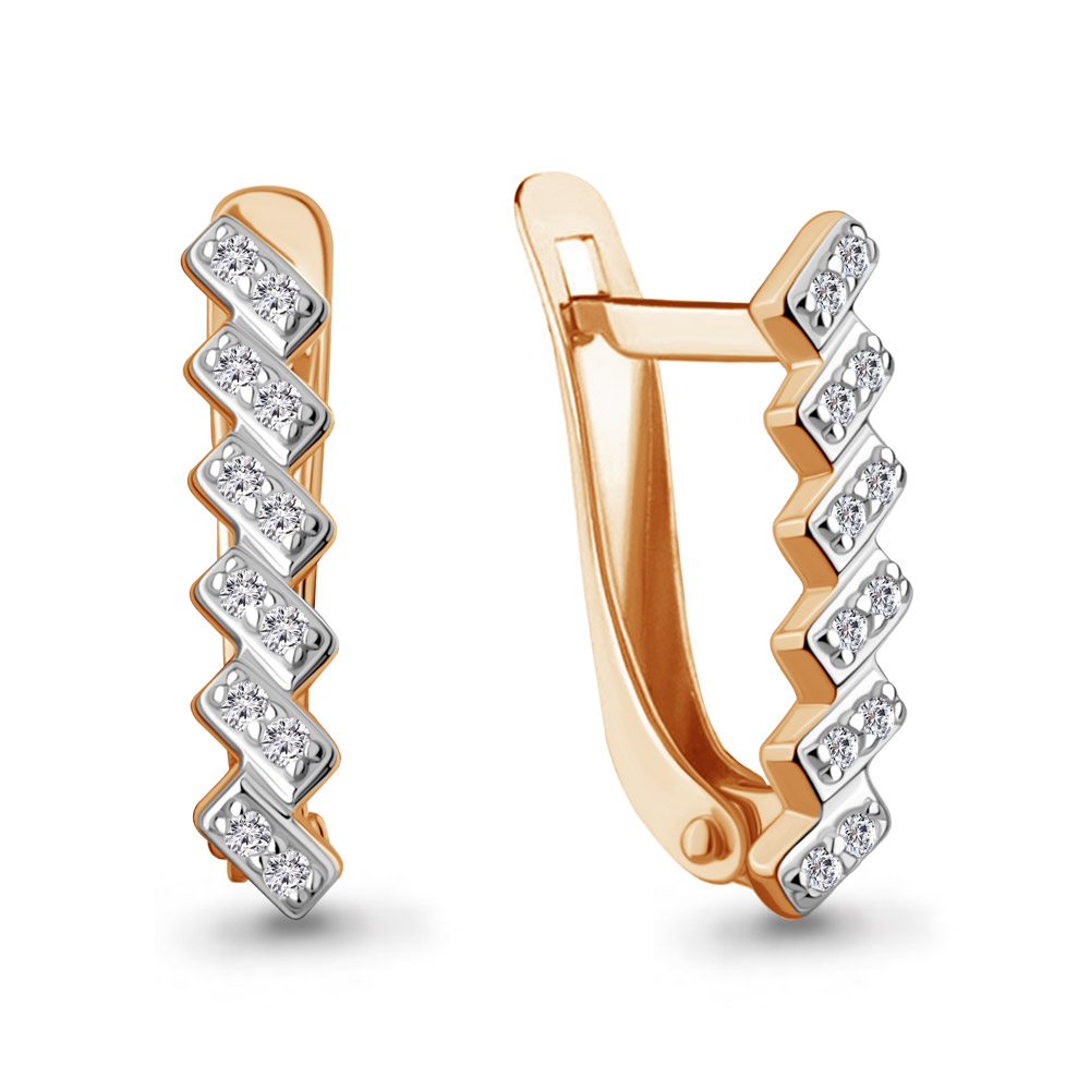 943423 Серьги из Золота с бриллиантами