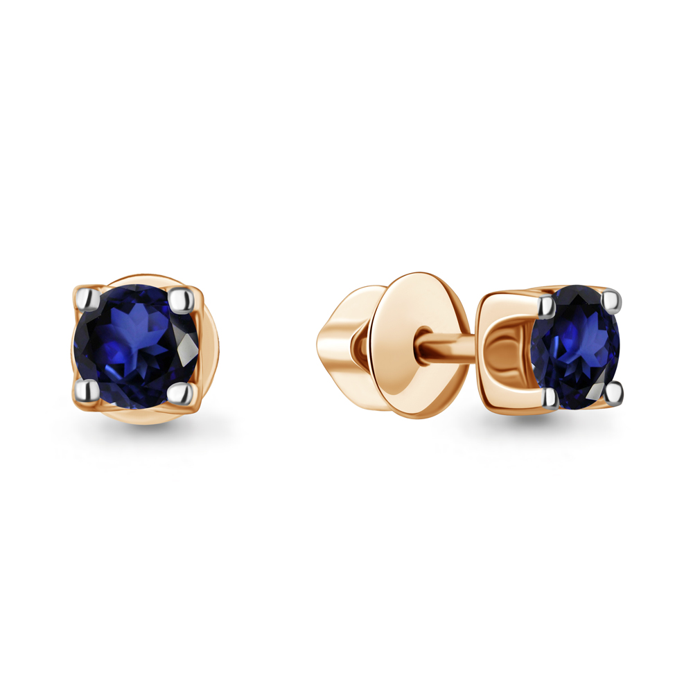 9434801 Серьги из Золота с сапфирами