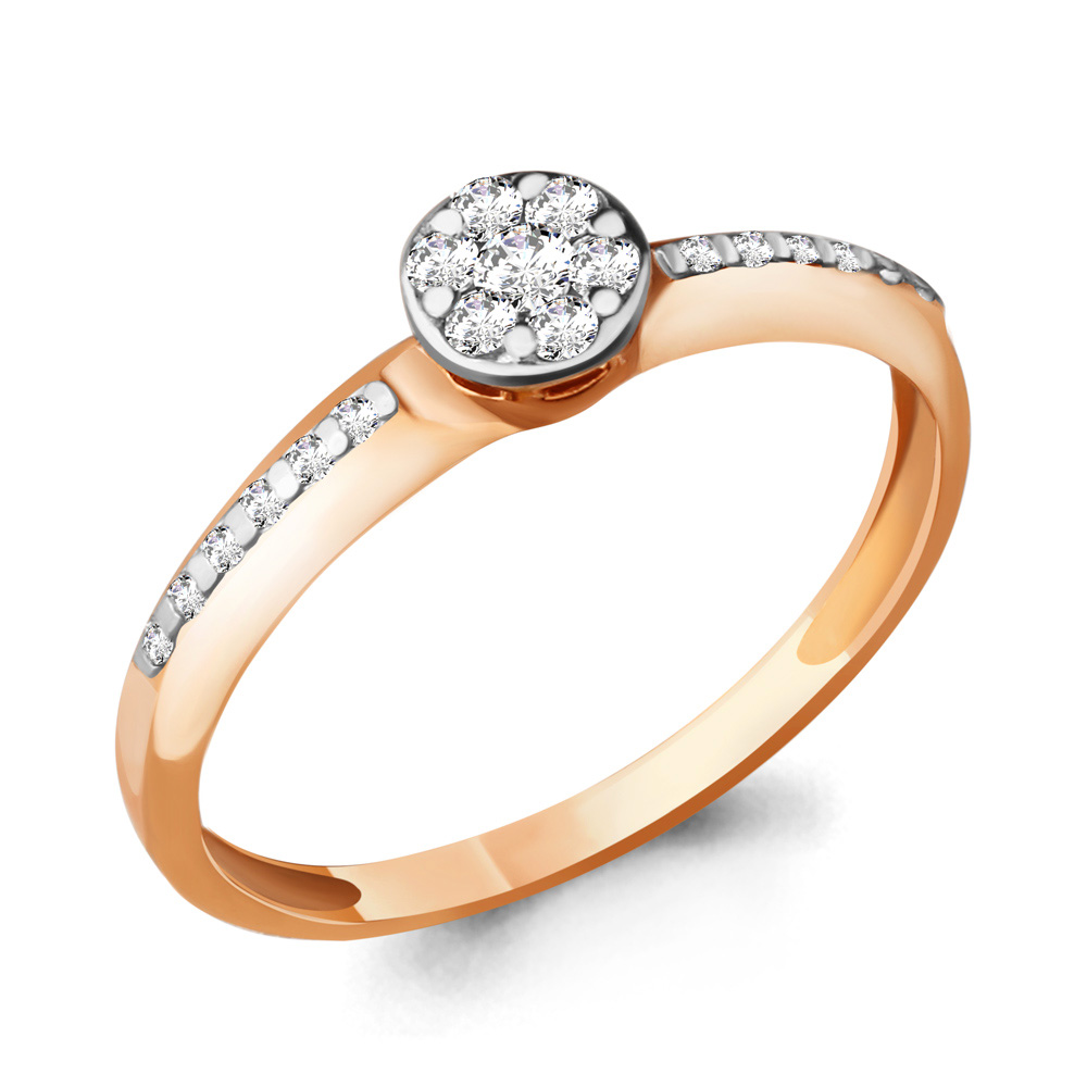 961446к Кольцо из Золота с бриллиантами из коллекции "Mon Amour"