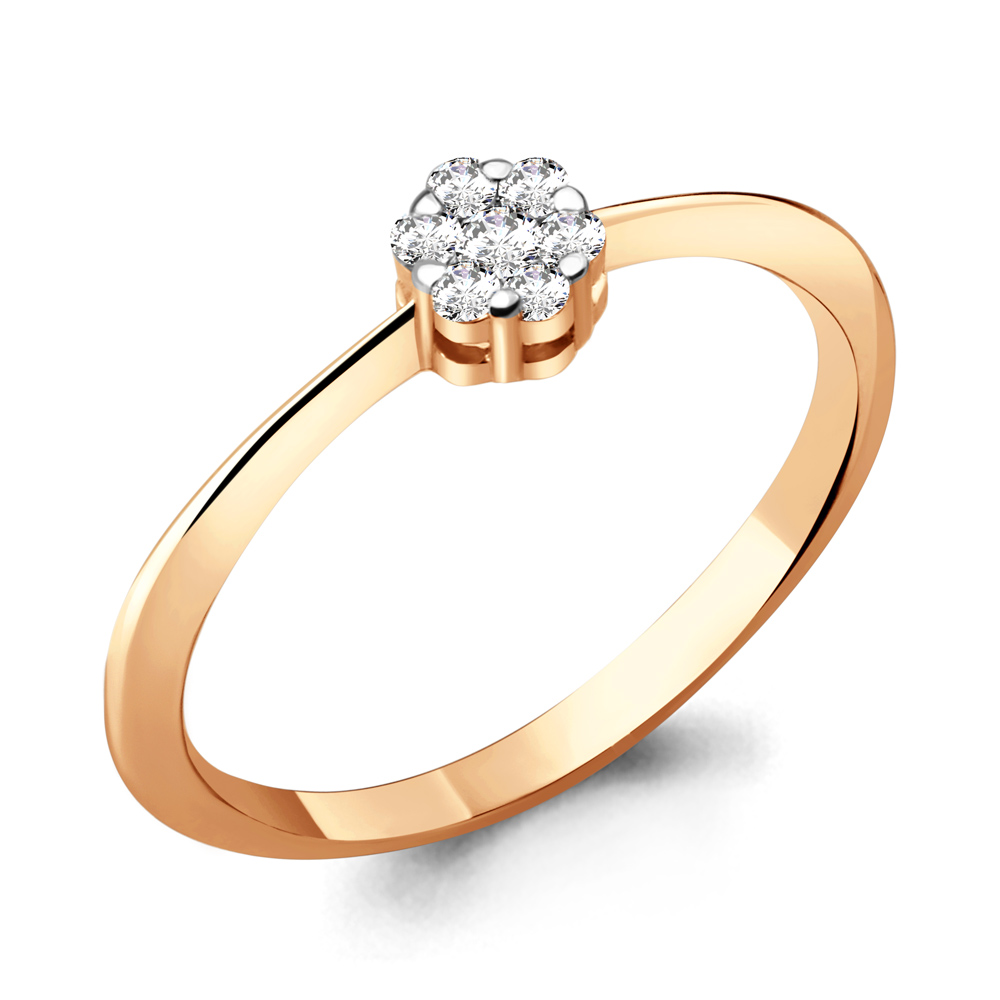 961449к Кольцо из Золота с бриллиантами из коллекции "Mon Amour"