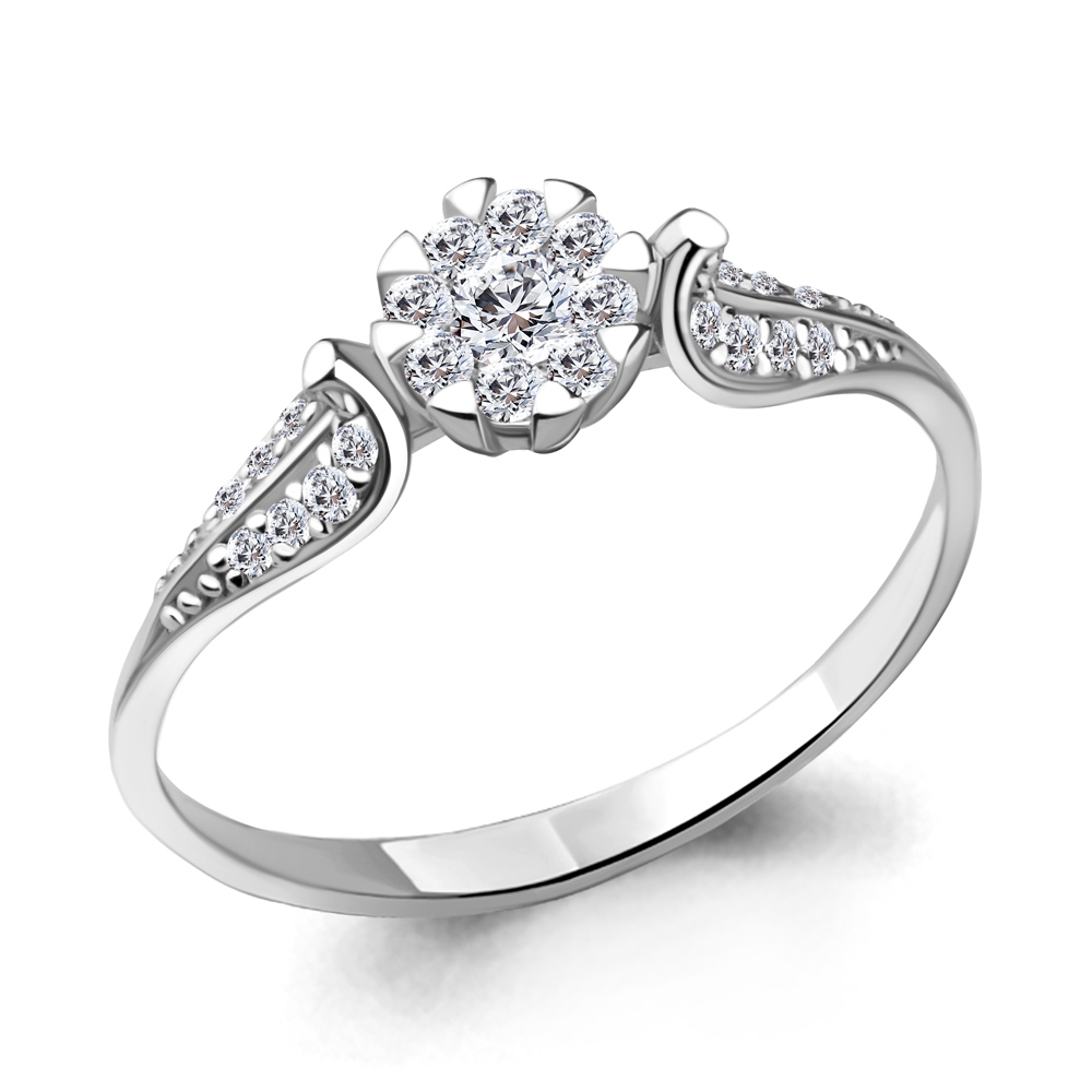 961664 Кольцо из Золота с бриллиантами из коллекции "Merilyn"