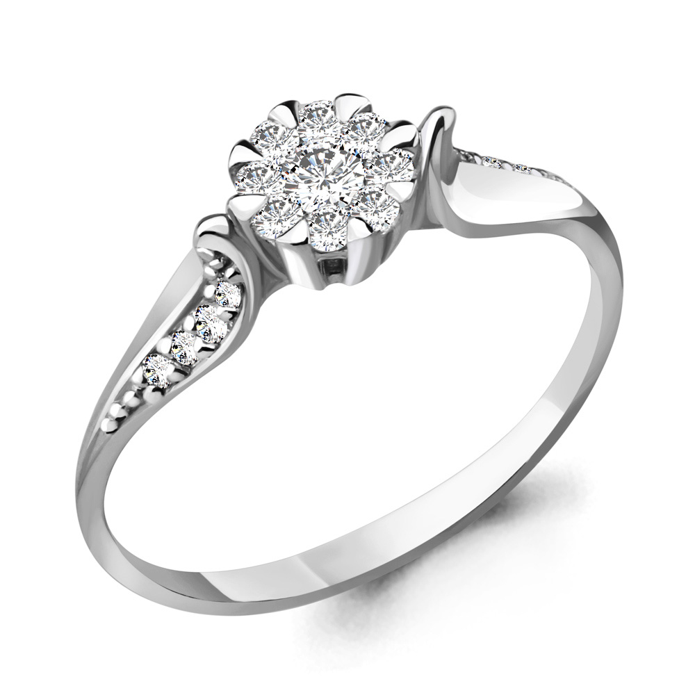 961665 Кольцо из Золота с бриллиантами из коллекции "Merilyn"