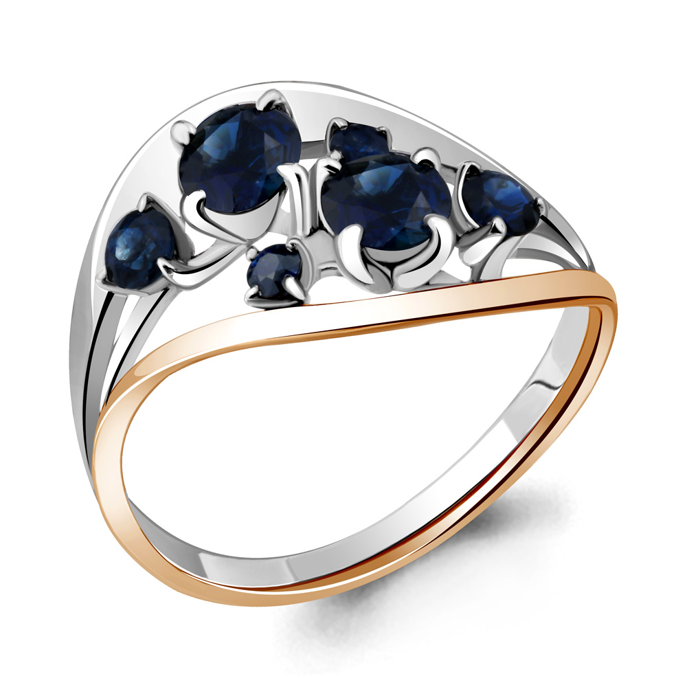 961768к Кольцо из Золота с сапфирами