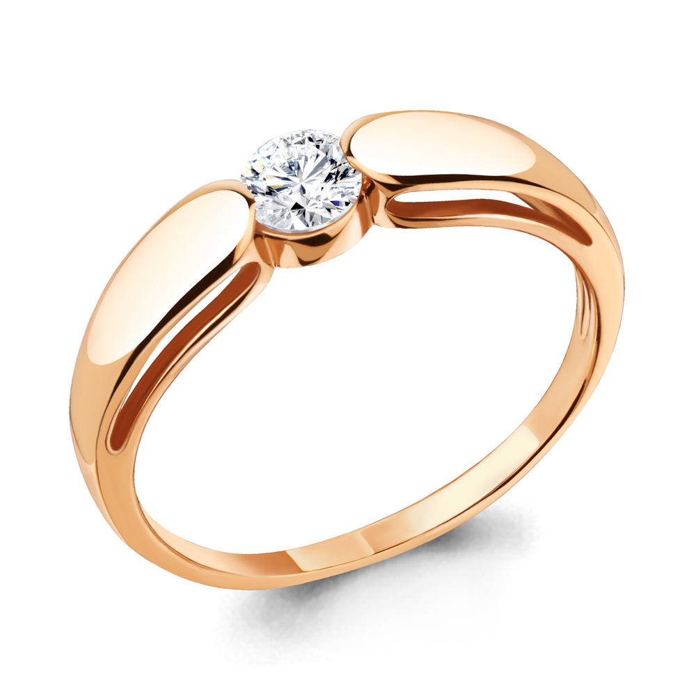 962000к Кольцо из Золота с бриллиантом из коллекции "Признание"