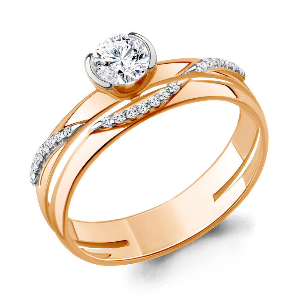 962381Ак Кольцо из Золота с бриллиантами из коллекции "Предвкушение"