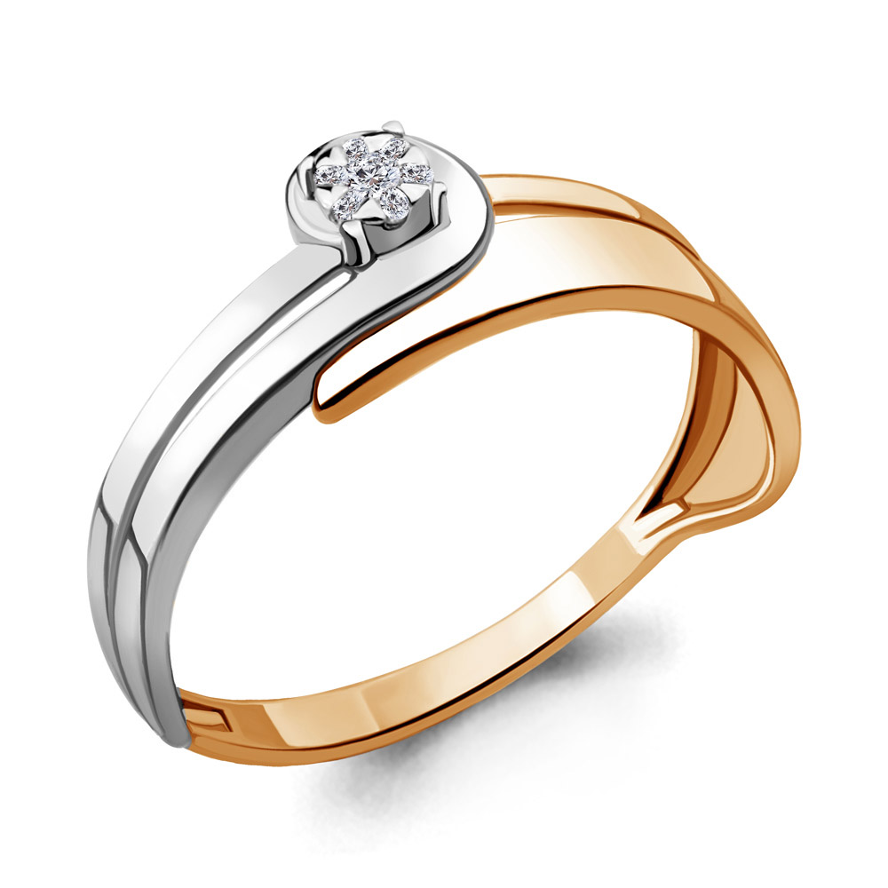 962773к Кольцо из золота с бриллиантами из коллекции "Mon Amour"