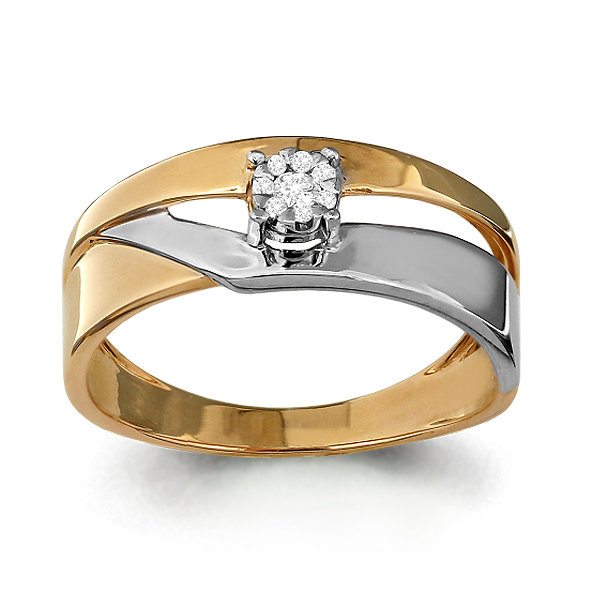 962787к Кольцо из золота с бриллиантами из коллекции "Mon Amour"