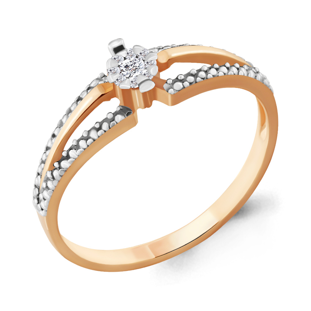 962977к Кольцо из Золота с бриллиантами из коллекции "Elegance"