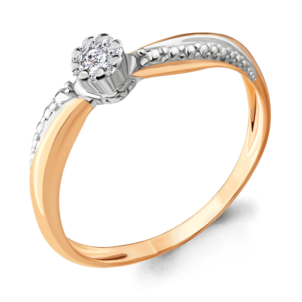 962981к Кольцо из Золота с бриллиантами из коллекции "Elegance"