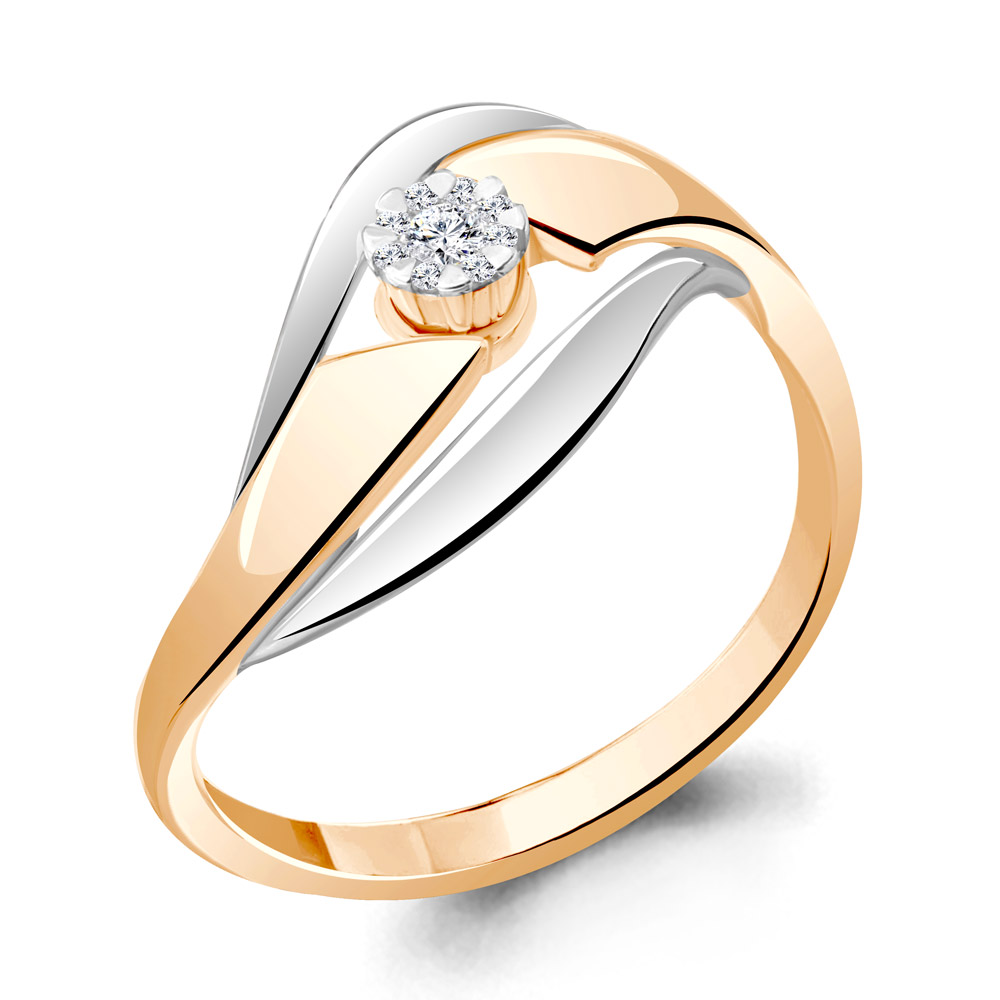 963050к Кольцо из золота с бриллиантами из коллекции "Mon Amour"