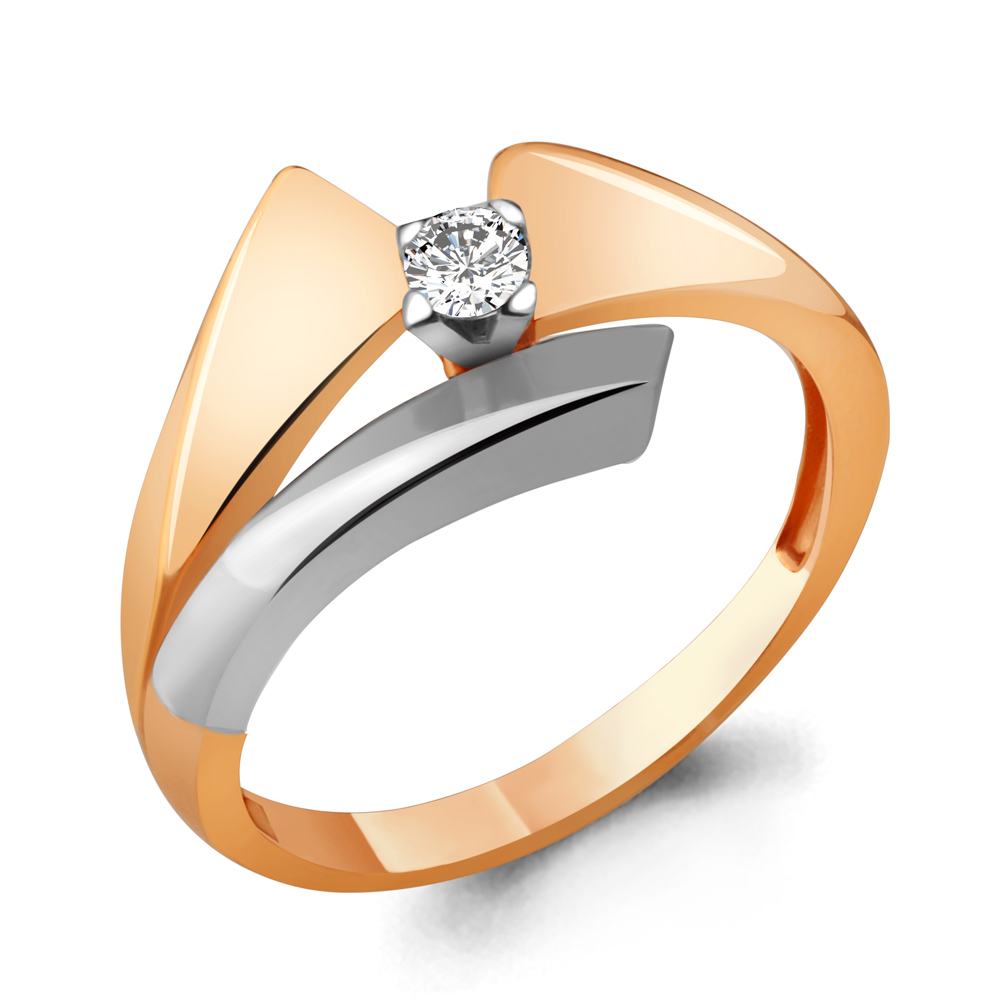 963100к Кольцо из Золота с бриллиантом из коллекции "Origami"
