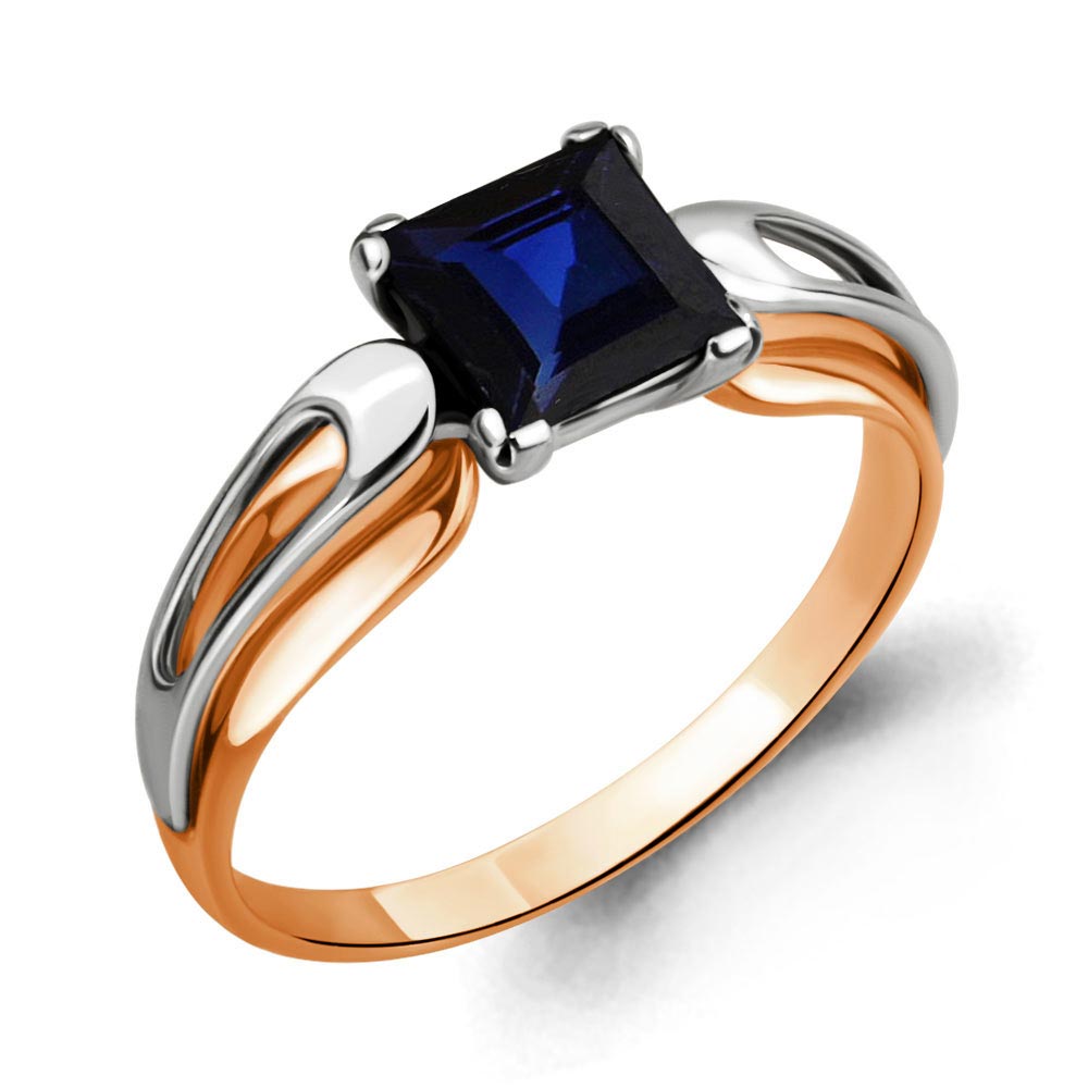 963461к Кольцо из Золота с сапфиром из коллекции "Альянс"