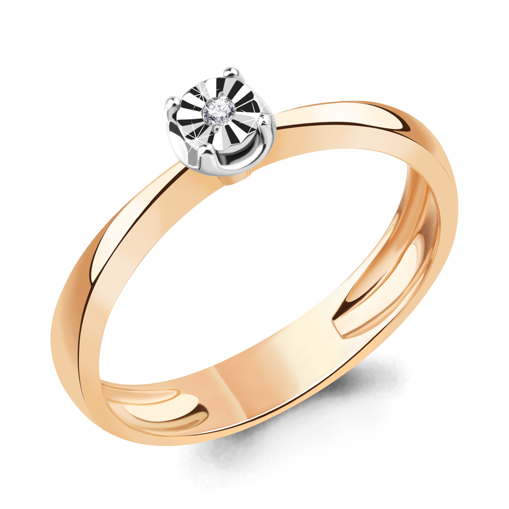 964135к Кольцо из Золота с бриллиантом