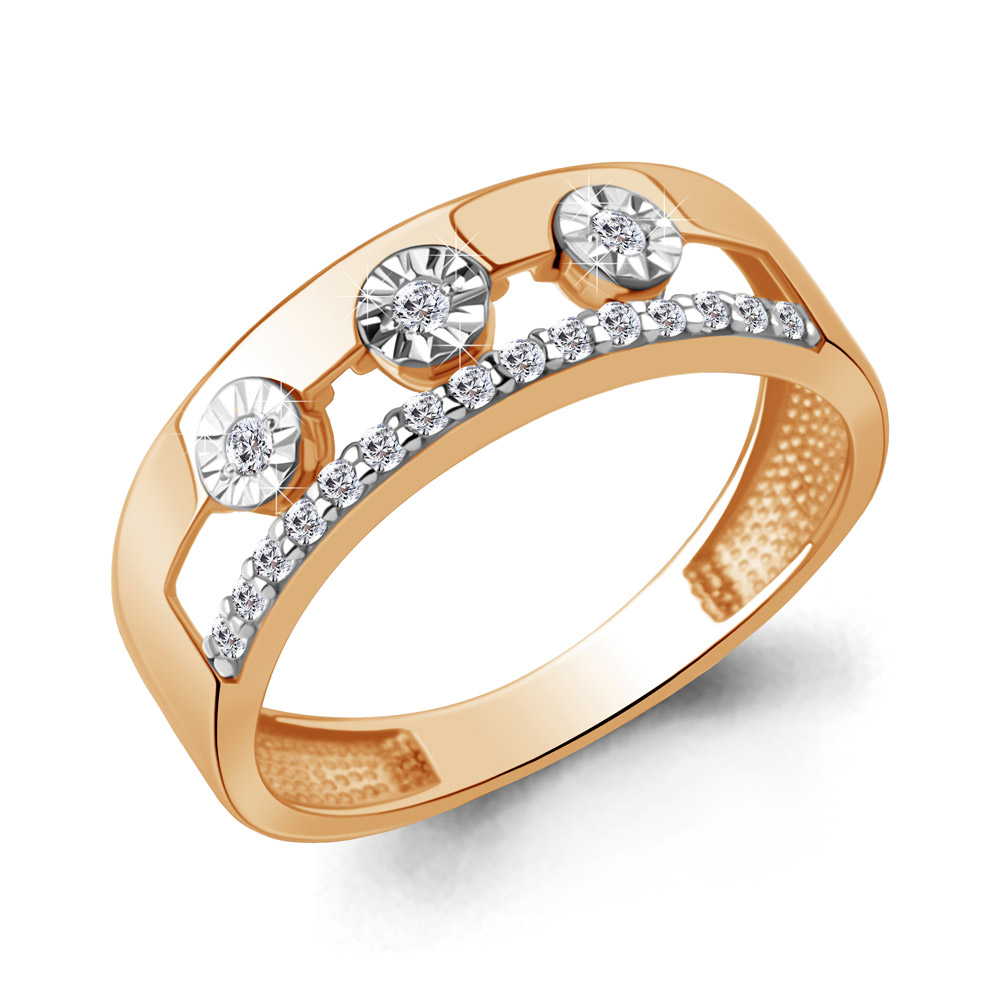 964402Ак Кольцо из Золота с бриллиантами