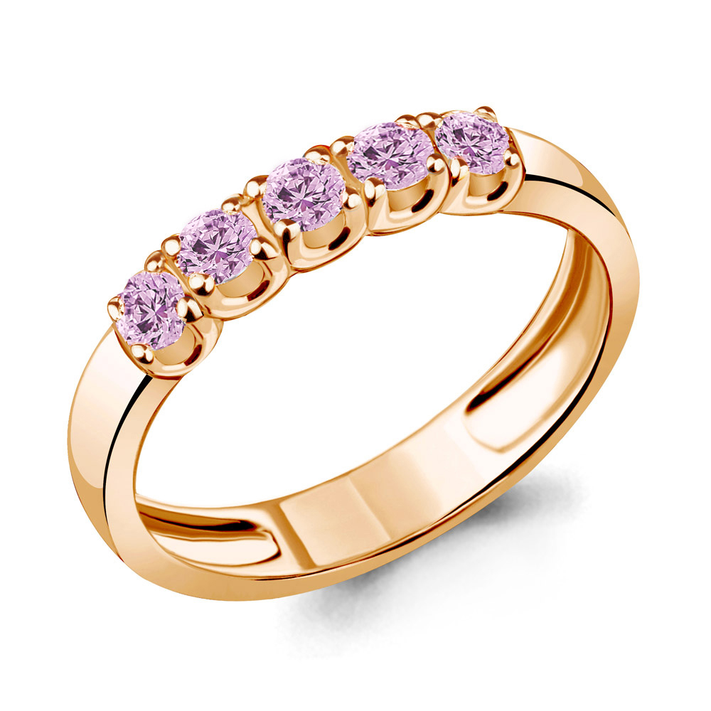 964525к Кольцо из Золота с цветными сапфирами