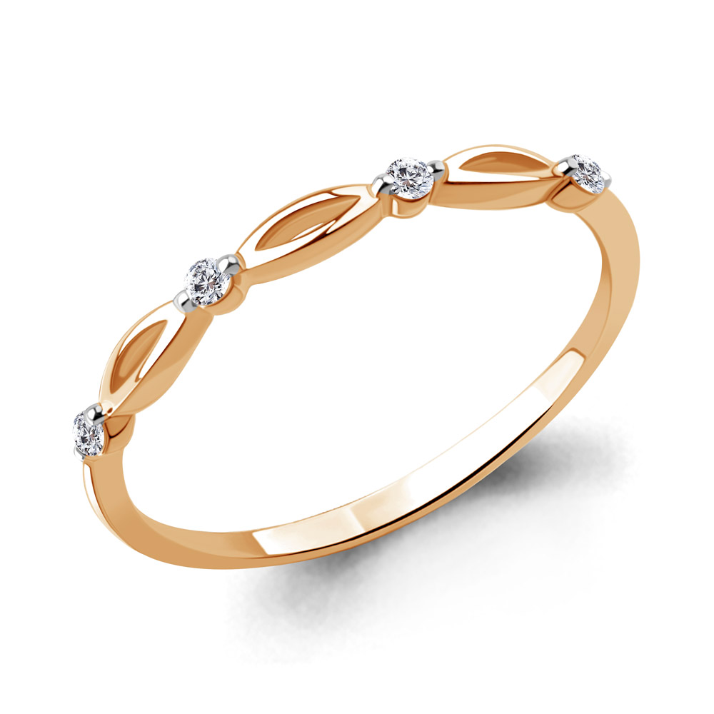 964566 Кольцо из Золота с бриллиантами