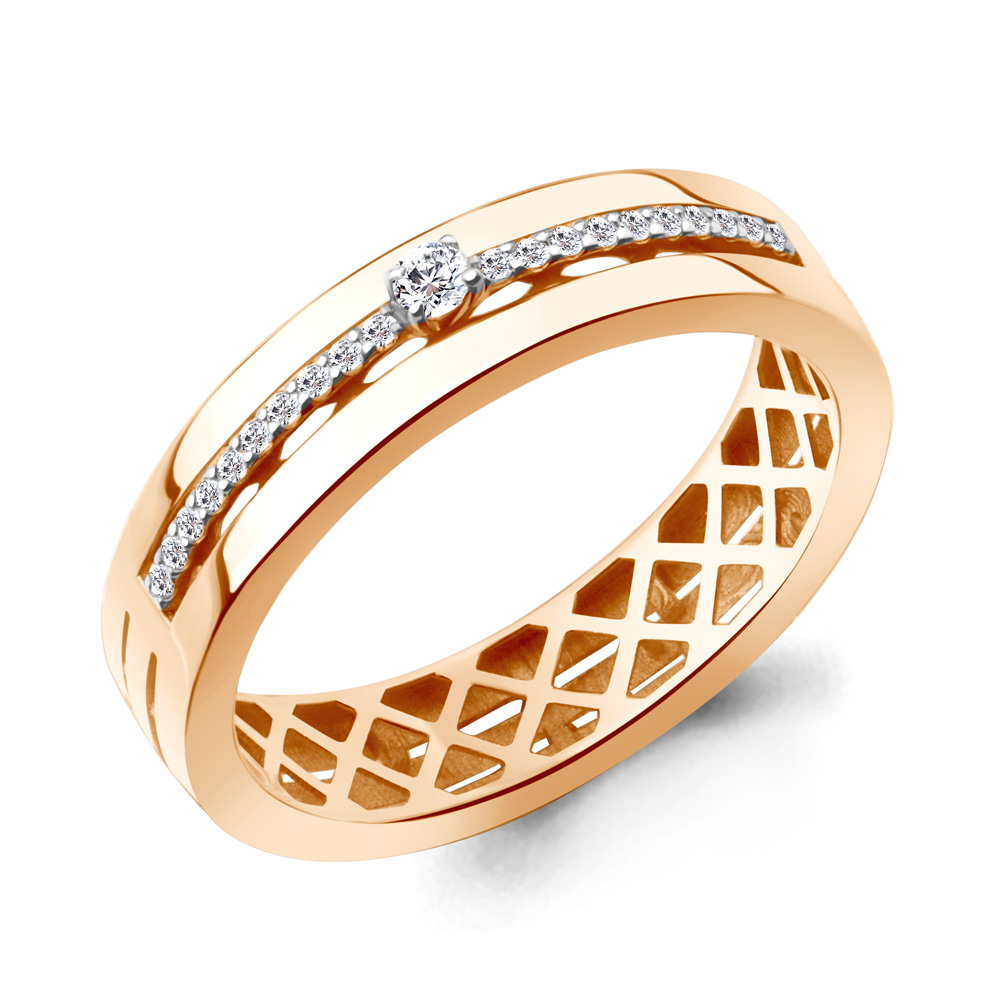 964645 Кольцо из Золота с бриллиантами