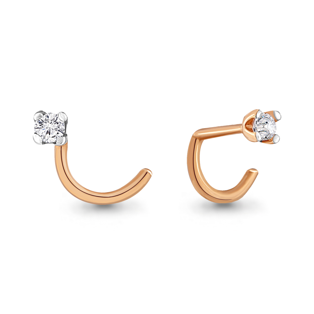 970011к Пирсинг из Золота с бриллиантом